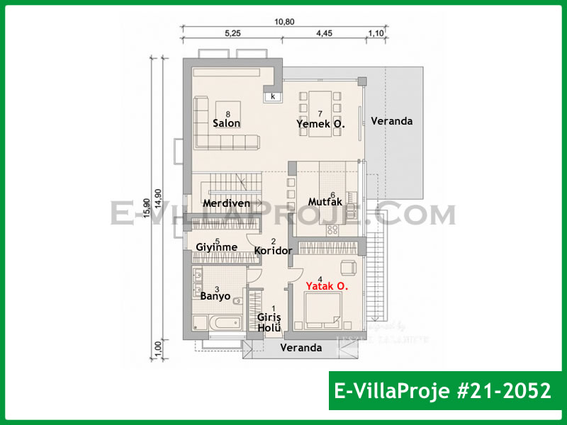 CVL-21-2052 Kat Planı ve Görsel 2