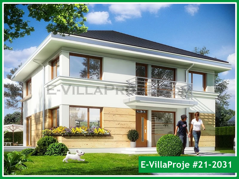 CVL-21-2031 • 236 m² 5+1 Dubleks Çelik Villa - Mimari Kat Planı ve Dış Cephe