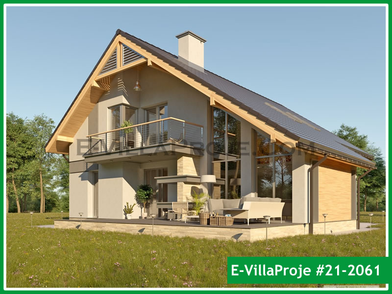 CVL-21-2061 • 238 m² 5+1 Dubleks Çelik Villa - Mimari Kat Planı ve Dış Cephe