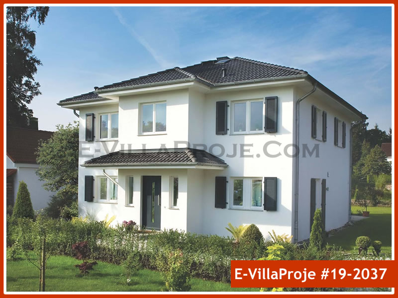 CVL-19-2037 • 238 m² 5+1 Dubleks Çelik Villa - Mimari Kat Planı ve Dış Cephe