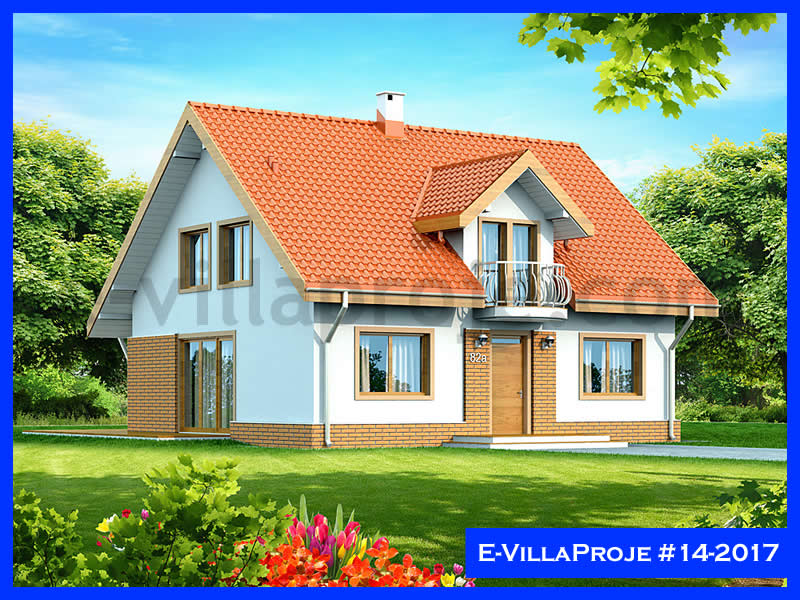 CVL-14-2017 • 238 m² 5+1 Dubleks Çelik Villa - Mimari Kat Planı ve Dış Cephe