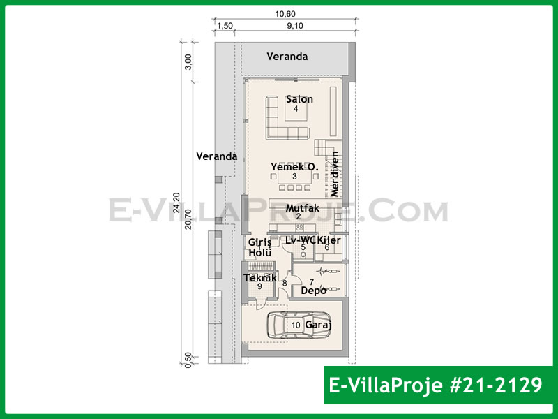 CVL-21-2129 Kat Planı ve Görsel 2