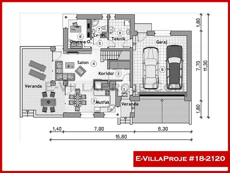 CVL-18-2120 Kat Planı ve Görsel 2
