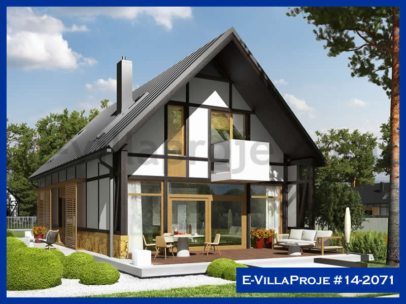 CVL-14-2071 • 240 m² 5+1 Dubleks Çelik Villa - Mimari Kat Planı ve Dış Cephe