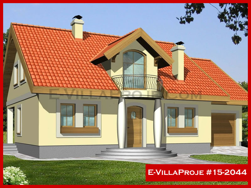 CVL-15-2044 • 240 m² 5+1 Dubleks Çelik Villa - Mimari Kat Planı ve Dış Cephe
