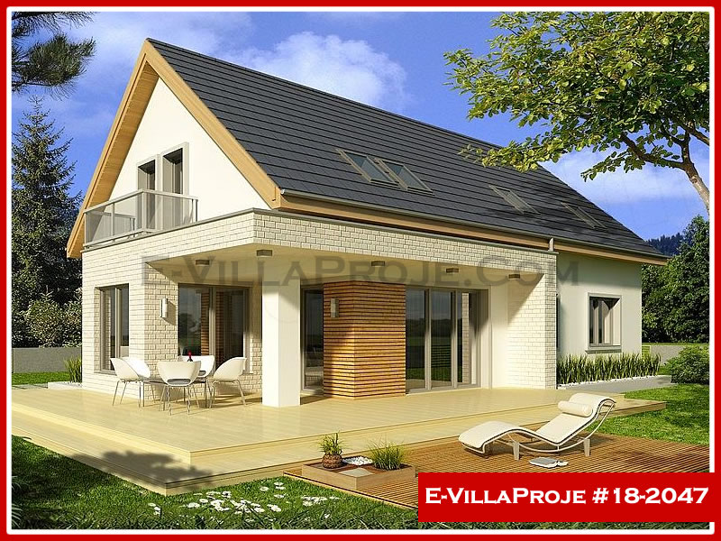 CVL-18-2047 • 240 m² 5+1 Dubleks Çelik Villa - Mimari Kat Planı ve Dış Cephe