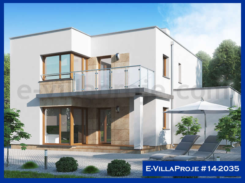 CVL-14-2035 • 241 m² 5+1 Dubleks Çelik Villa - Mimari Kat Planı ve Dış Cephe