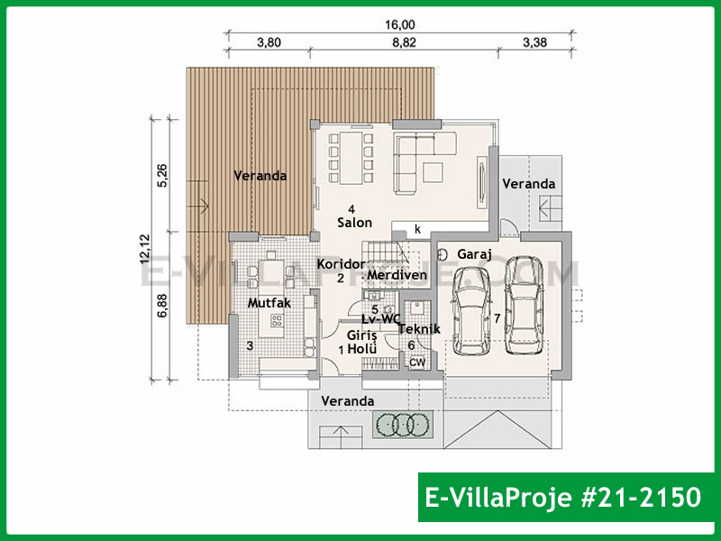 CVL-21-2150 Kat Planı ve Görsel 2