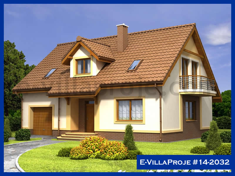 CVL-14-2032 • 242 m² 5+1 Dubleks Çelik Villa - Mimari Kat Planı ve Dış Cephe