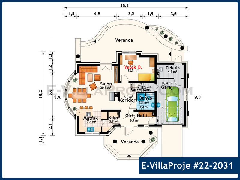 CVL-22-2031 Kat Planı ve Görsel 2