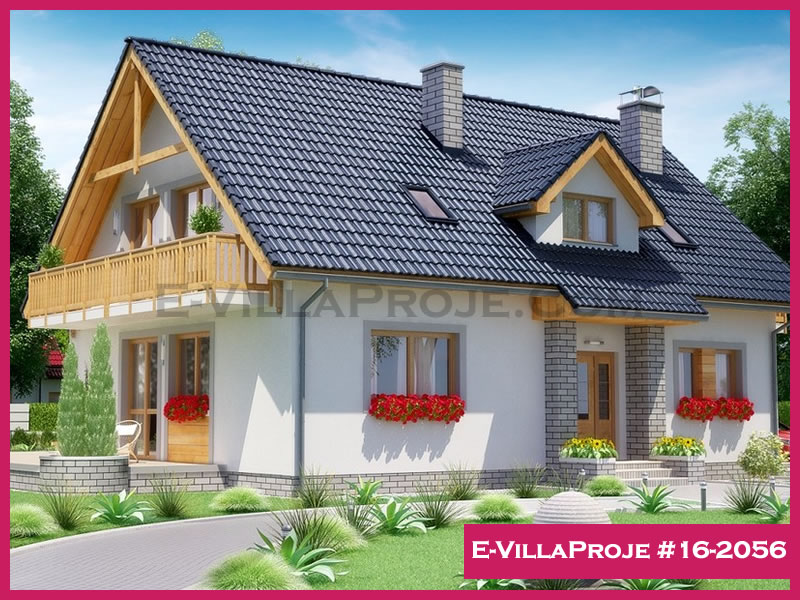 CVL-16-2056 • 247 m² 5+1 Dubleks Çelik Villa - Mimari Dış Cephe ve Kat Planı