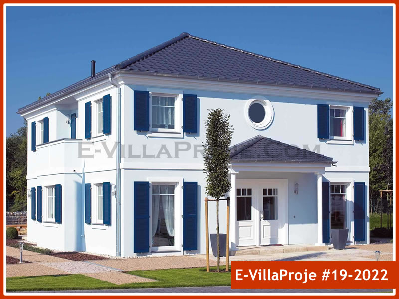 CVL-19-2022 • 248 m² 5+1 Dubleks Çelik Villa - Mimari Kat Planı ve Dış Cephe