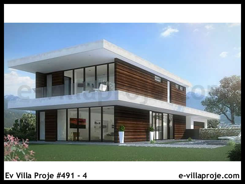 CVL-491-4 • 248 m² 5+1 Dubleks Çelik Villa - Mimari Kat Planı ve Dış Cephe
