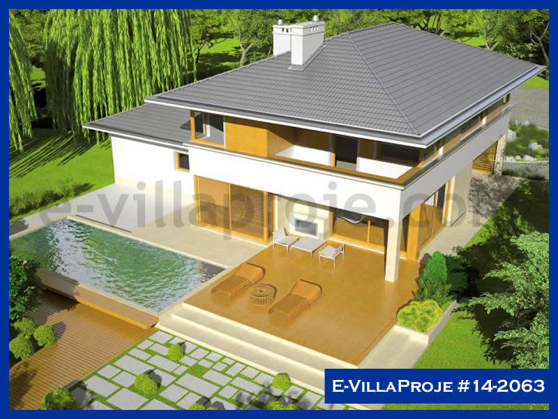 CVL-14-2063 • 249 m² 5+1 Dubleks Çelik Villa - Mimari Kat Planı ve Dış Cephe