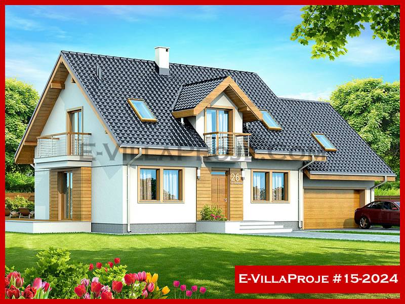 CVL-15-2024 • 249 m² 5+1 Dubleks Çelik Villa - Mimari Kat Planı ve Dış Cephe