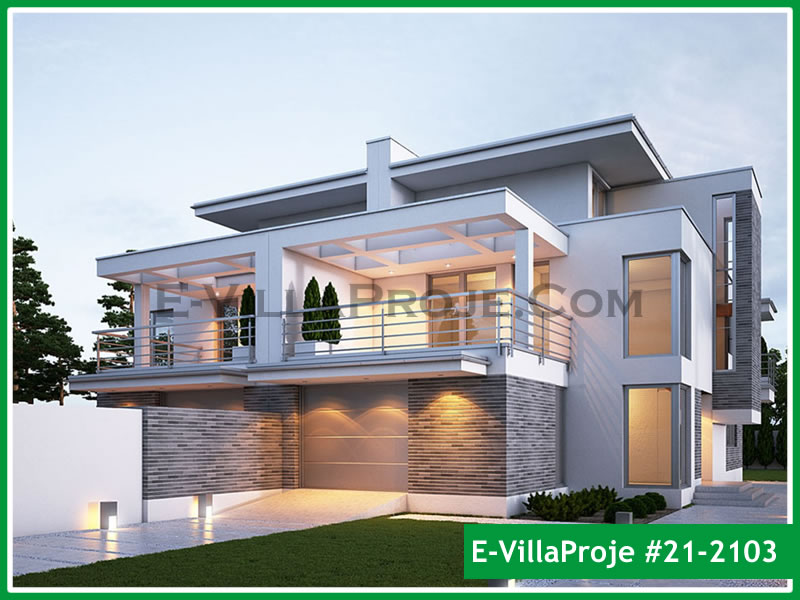 CVL-21-2103 • 249 m² 5+1 Tripleks Çelik Villa - Mimari Kat Planı ve Dış Cephe