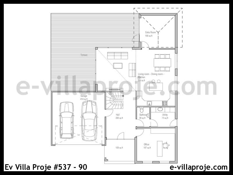 CVL-537-90 Kat Planı ve Görsel 2