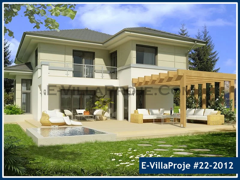 CVL-22-2012 • 251 m² 5+1 Dubleks Çelik Villa - Mimari Kat Planı ve Dış Cephe
