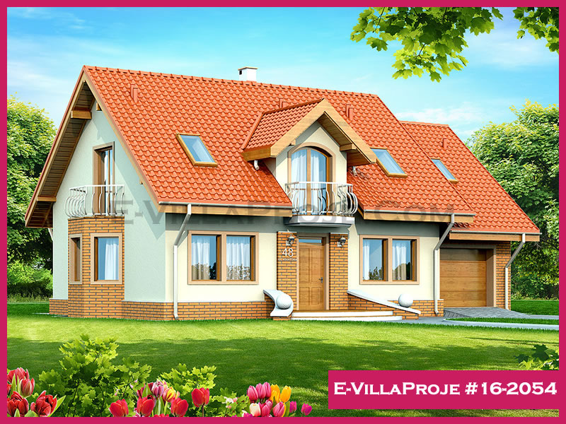 CVL-16-2054 • 255 m² 5+1 Dubleks Çelik Villa - Mimari Kat Planı ve Dış Cephe