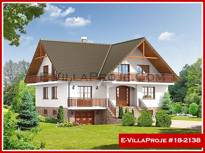 CVL-18-2138 • 256 m² 5+1 Dubleks Çelik Villa - Mimari Kat Planı ve Dış Cephe