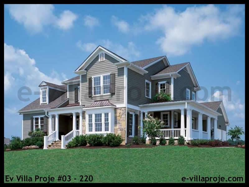 CVL-03-220 • 256 m² 5+1 Dubleks Çelik Villa - Mimari Kat Planı ve Dış Cephe