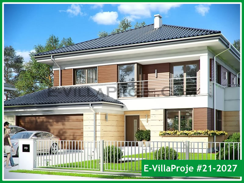 CVL-21-2027 • 257 m² 5+1 Dubleks Çelik Villa - Mimari Kat Planı ve Dış Cephe