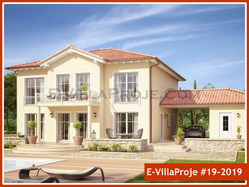 CVL-19-2019 • 257 m² 5+1 Dubleks Çelik Villa - Mimari Kat Planı ve Dış Cephe