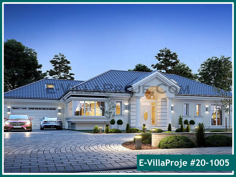 CVL-20-1005 • 257 m² 5+1 Tek Katlı Çelik Villa - Mimari Kat Planı ve Dış Cephe