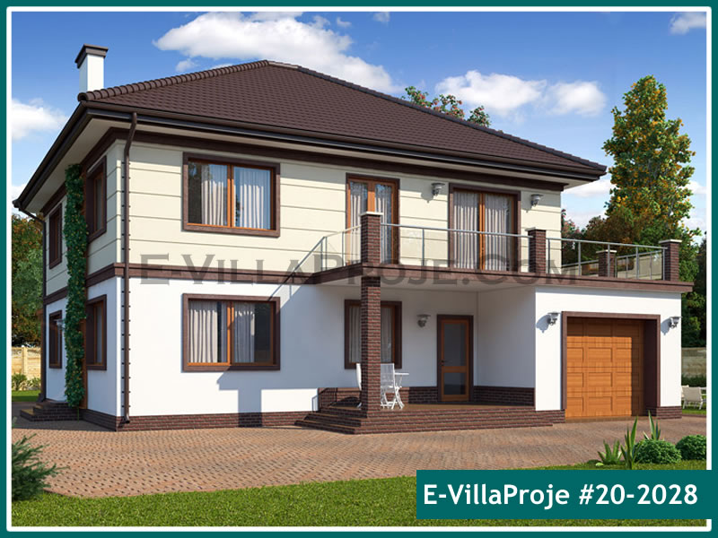 CVL-20-2028 • 258 m² 5+1 Dubleks Çelik Villa - Mimari Kat Planı ve Dış Cephe