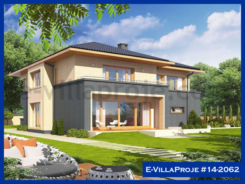CVL-14-2062 • 258 m² 5+1 Dubleks Çelik Villa - Mimari Kat Planı ve Dış Cephe