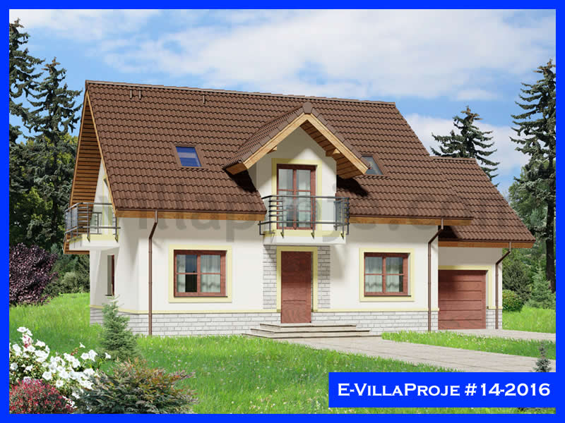 CVL-14-2016 • 258 m² 5+1 Dubleks Çelik Villa - Mimari Kat Planı ve Dış Cephe
