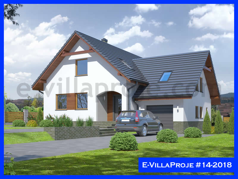 CVL-14-2018 • 259 m² 5+1 Dubleks Çelik Villa - Mimari Kat Planı ve Dış Cephe