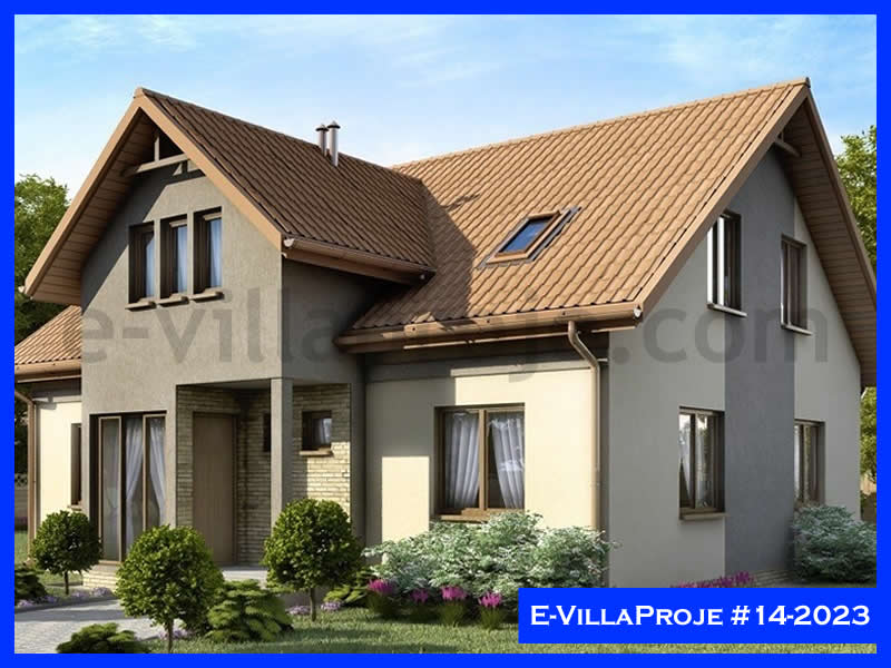 CVL-14-2023 • 259 m² 5+1 Dubleks Çelik Villa - Mimari Kat Planı ve Dış Cephe