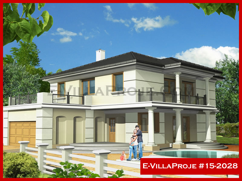 CVL-15-2028 • 260 m² 5+1 Dubleks Çelik Villa - Mimari Kat Planı ve Dış Cephe