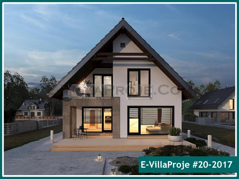 CVL-20-2017 • 262 m² 5+1 Dubleks Çelik Villa - Mimari Dış Cephe ve Kat Planı