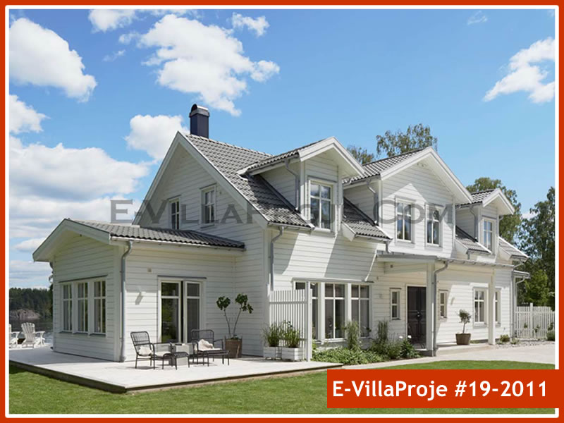 CVL-19-2011 • 264 m² 5+1 Dubleks Çelik Villa - Mimari Kat Planı ve Dış Cephe