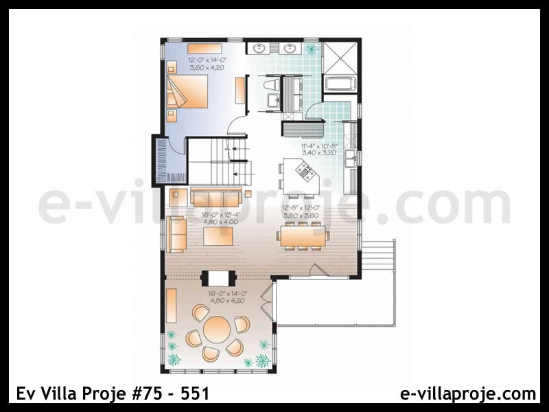 CVL-75-551 Kat Planı ve Görsel 2