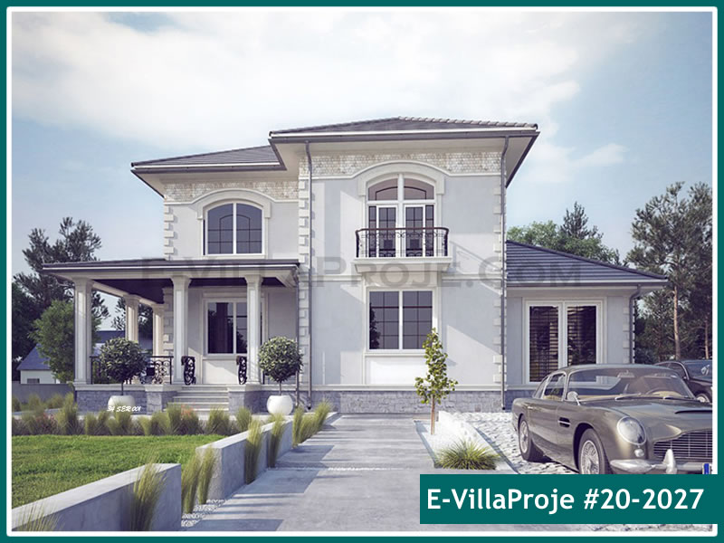 CVL-20-2027 • 265 m² 5+1 Dubleks Çelik Villa - Mimari Kat Planı ve Dış Cephe