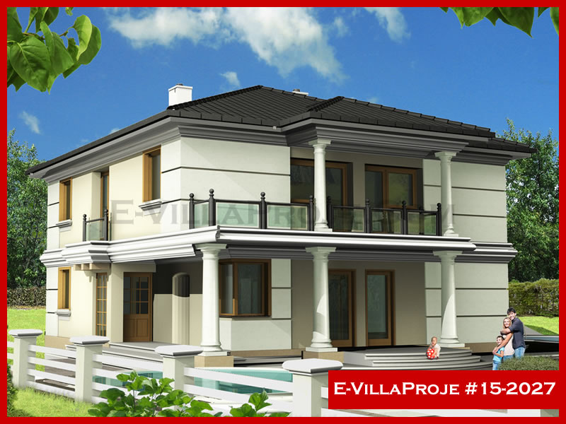 CVL-15-2027 • 266 m² 5+1 Dubleks Çelik Villa - Mimari Kat Planı ve Dış Cephe