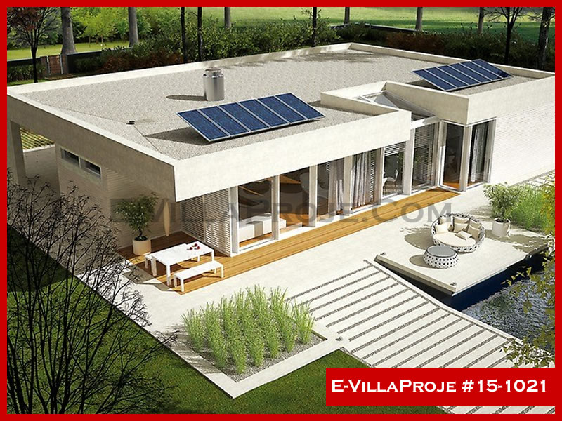 CVL-15-1021 • 267 m² 5+1 Tek Katlı Çelik Villa - Mimari Kat Planı ve Dış Cephe
