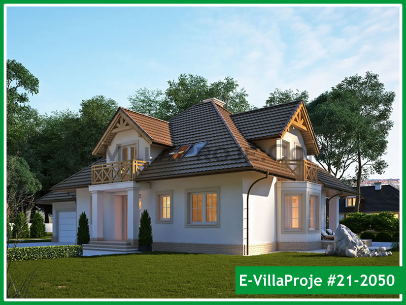 CVL-21-2050 • 273 m² 5+1 Dubleks Çelik Villa - Mimari Kat Planı ve Dış Cephe