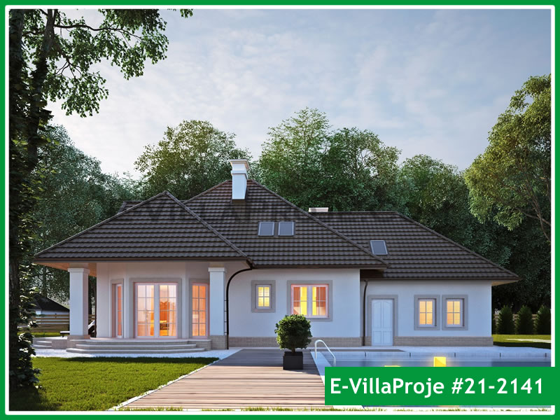 CVL-21-2141 • 274 m² 5+1 Dubleks Çelik Villa - Mimari Kat Planı ve Dış Cephe