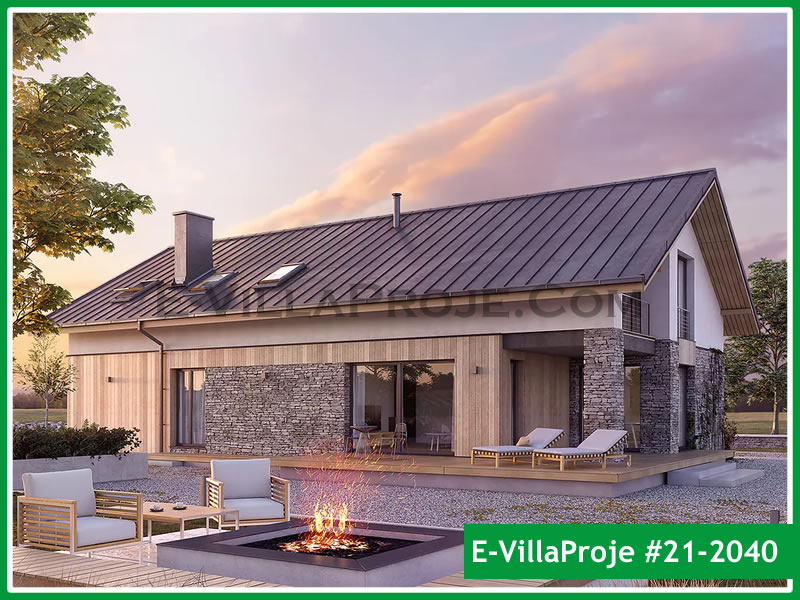 CVL-21-2040 • 275 m² 5+1 Dubleks Çelik Villa - Mimari Kat Planı ve Dış Cephe