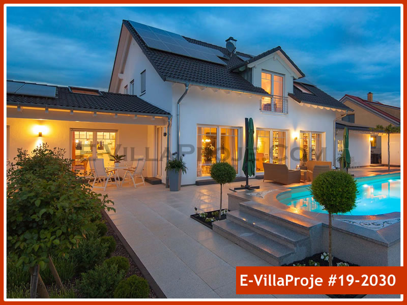 CVL-19-2030 • 279 m² 5+1 Dubleks Çelik Villa - Mimari Kat Planı ve Dış Cephe