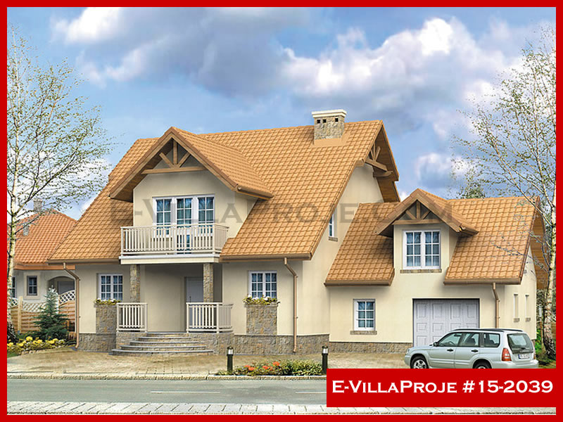 CVL-15-2039 • 280 m² 5+1 Dubleks Çelik Villa - Mimari Kat Planı ve Dış Cephe