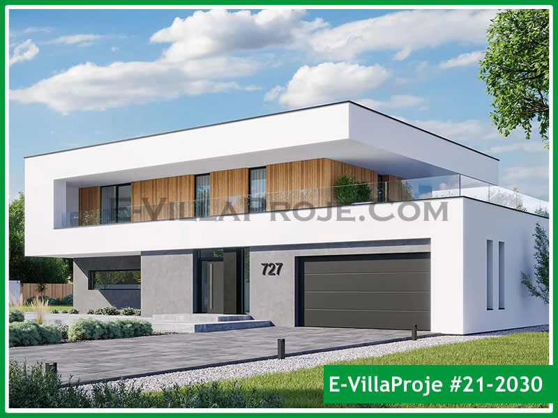 CVL-21-2030 • 281 m² 5+1 Dubleks Çelik Villa - Mimari Kat Planı ve Dış Cephe