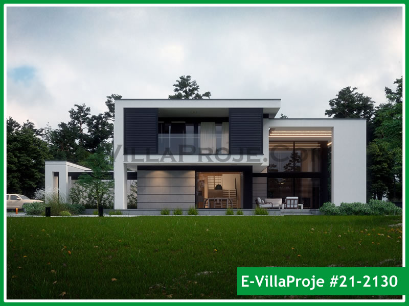 CVL-21-2130 • 284 m² 5+1 Dubleks Çelik Villa - Mimari Kat Planı ve Dış Cephe