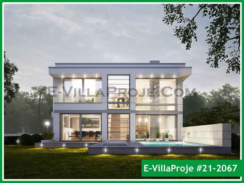 CVL-21-2067 • 284 m² 5+1 Dubleks Çelik Villa - Mimari Kat Planı ve Dış Cephe