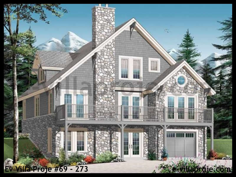 CVL-69-273 • 285 m² 5+1 Tripleks Çelik Villa - Mimari Kat Planı ve Dış Cephe