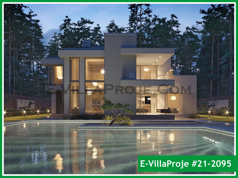 CVL-21-2095 • 287 m² 5+1 Dubleks Çelik Villa - Mimari Kat Planı ve Dış Cephe